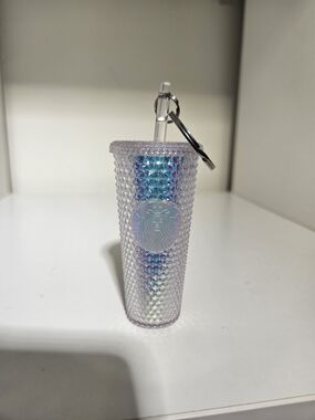 Starbucks Iridescent Studded Tumbler Keychain -